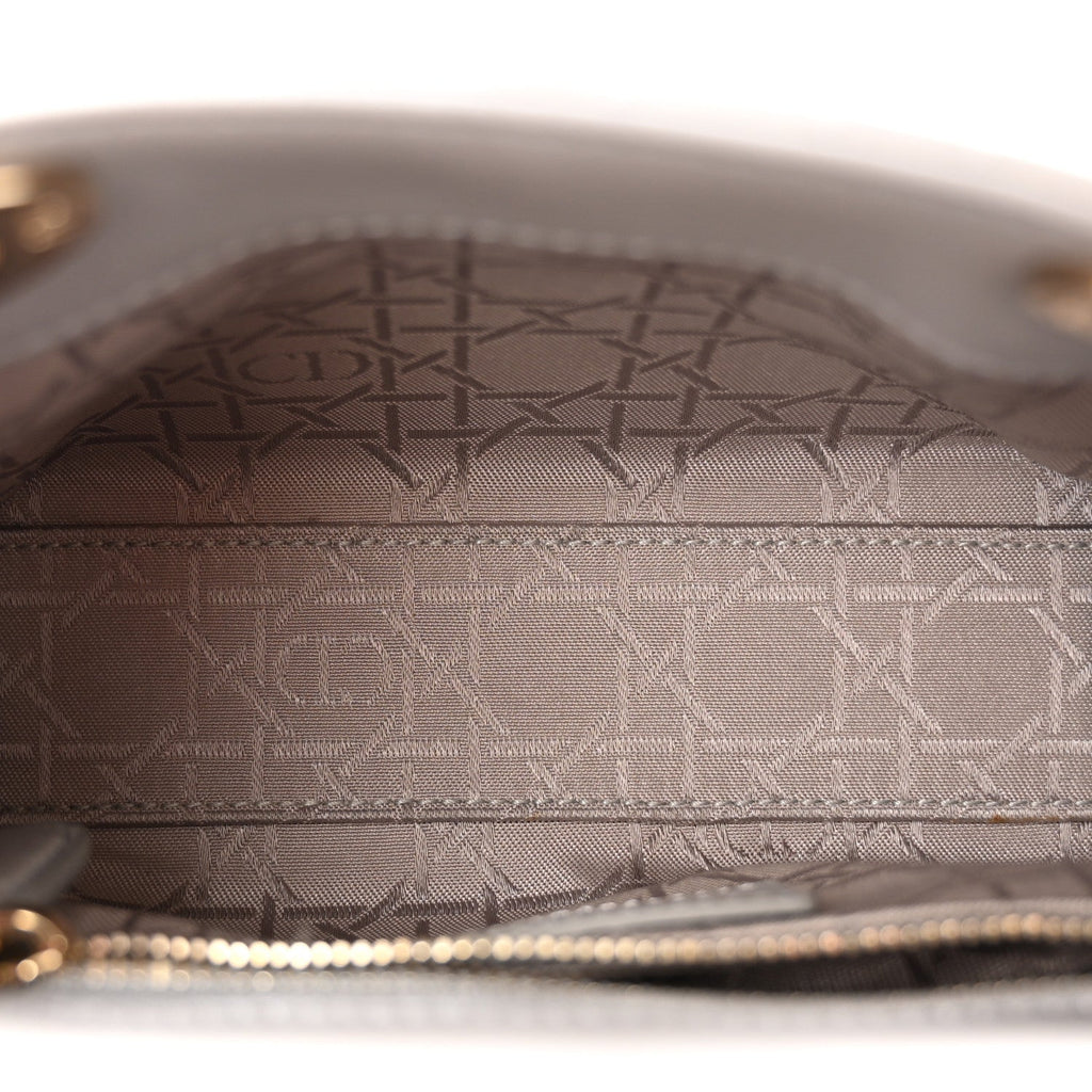 Lambskin Cannage Mini Lady Dior Gray Opaline Gray Opaline AT My store