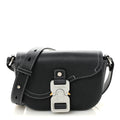 Grained Calfskin Saddle Messenger Bag With Strap Black AT My store