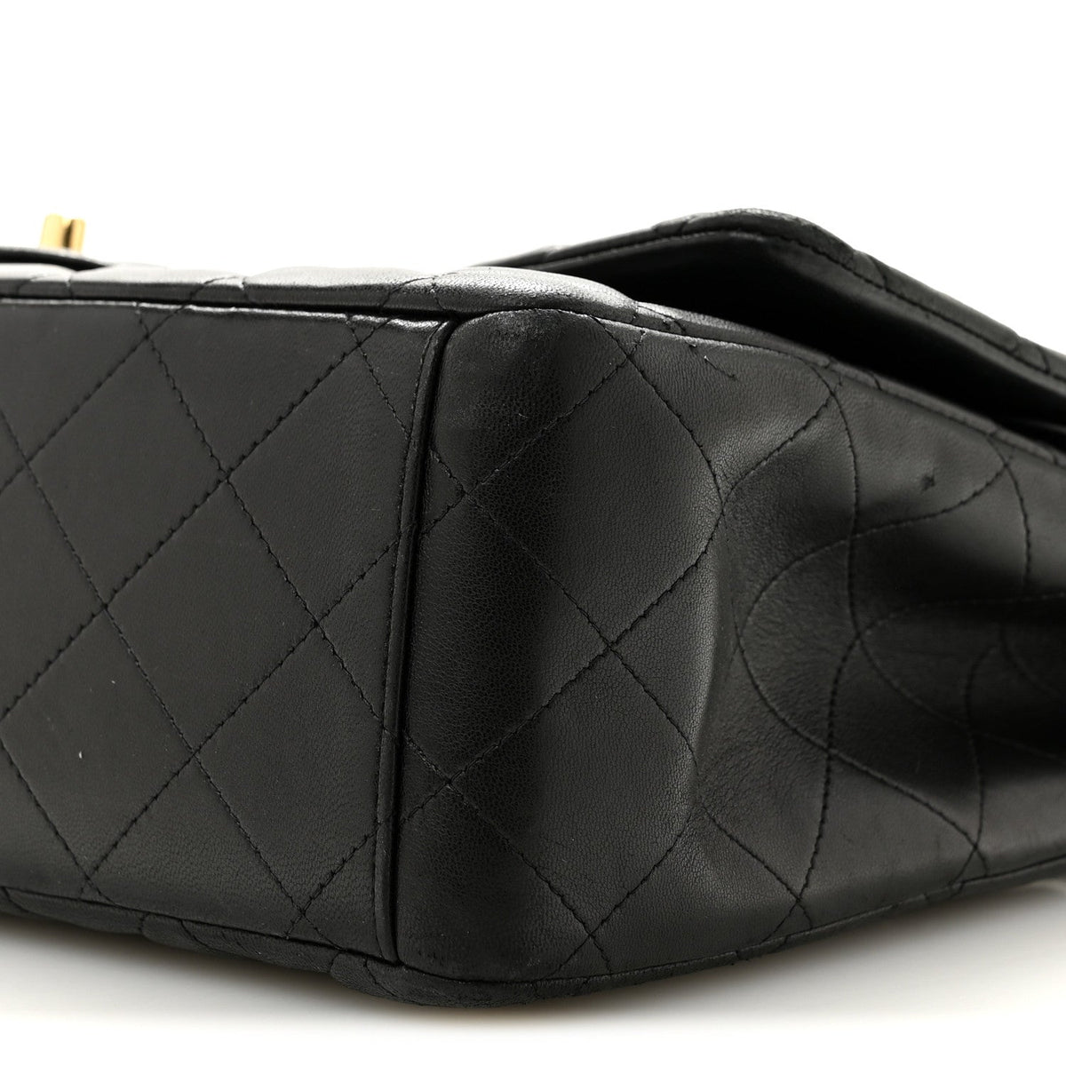 Lambskin Quilted Maxi Double Flap Black At My store