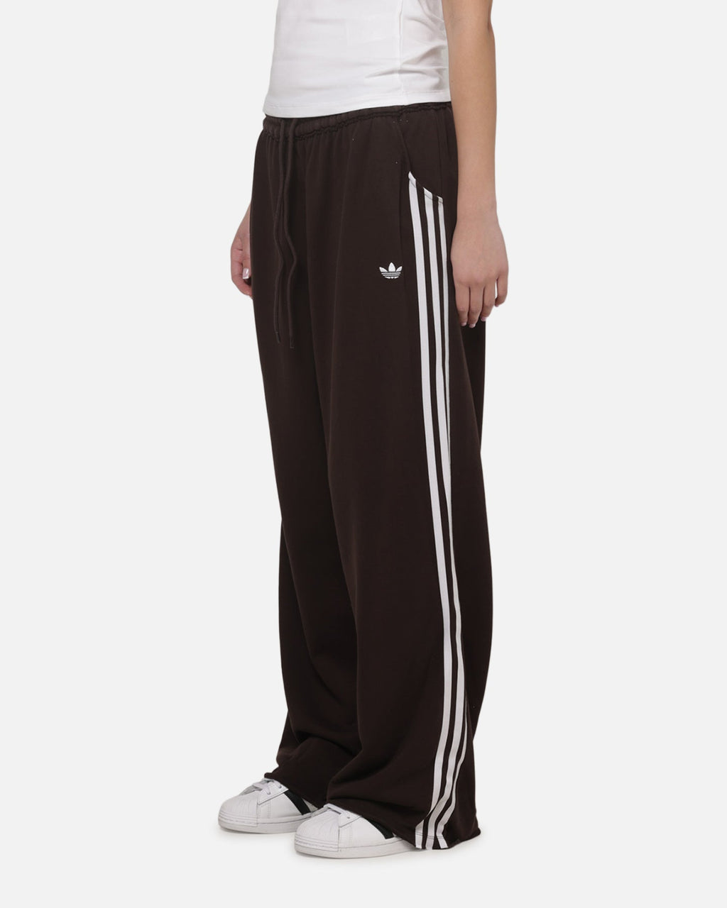 Best-Selling Adidas Women's Graphic Loose Sweat Pants Brown