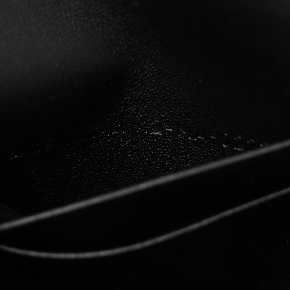 Supple Calfskin Caro Pouch with Chain Black AT My store