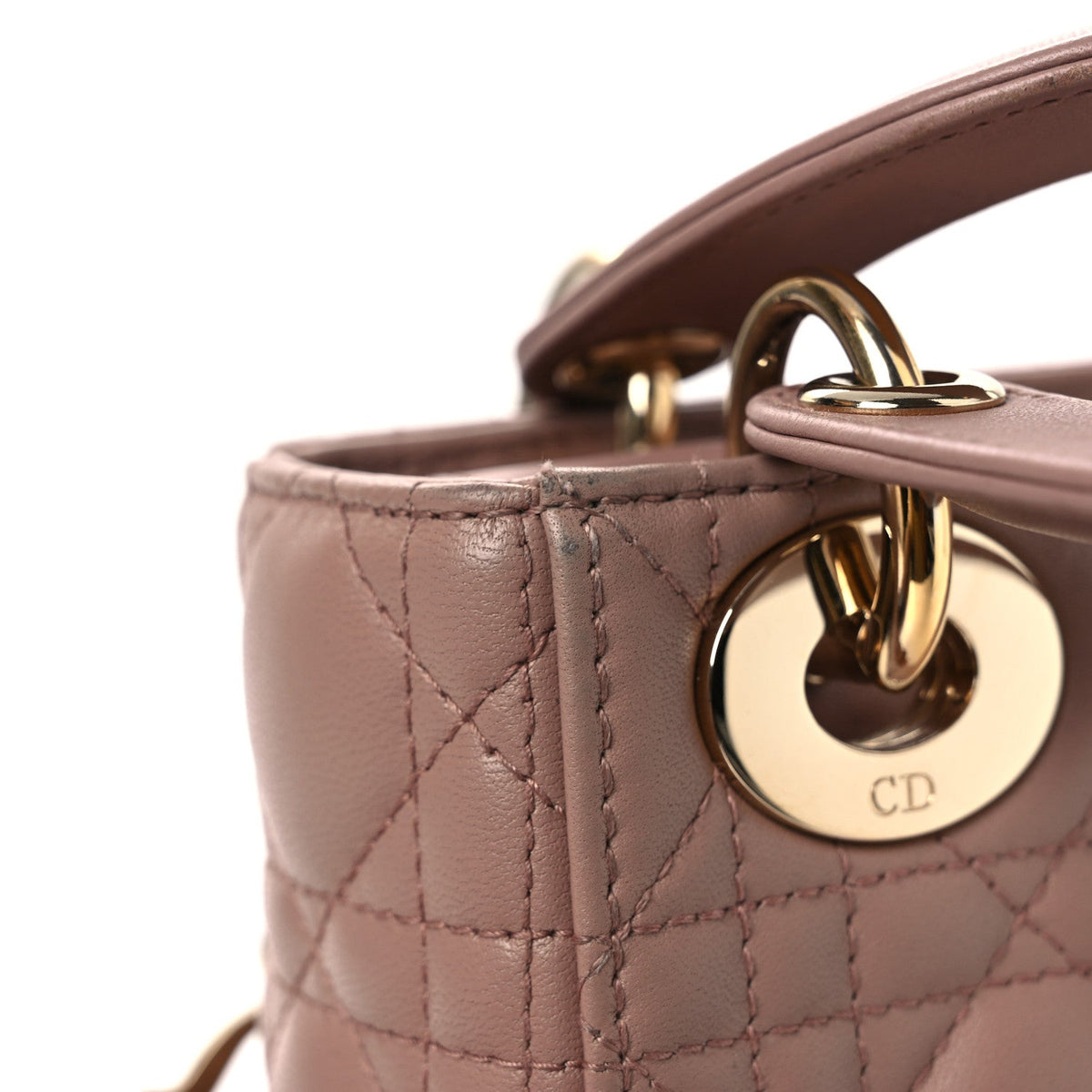 Lambskin Cannage Mini Lady Dior Blush AT My store