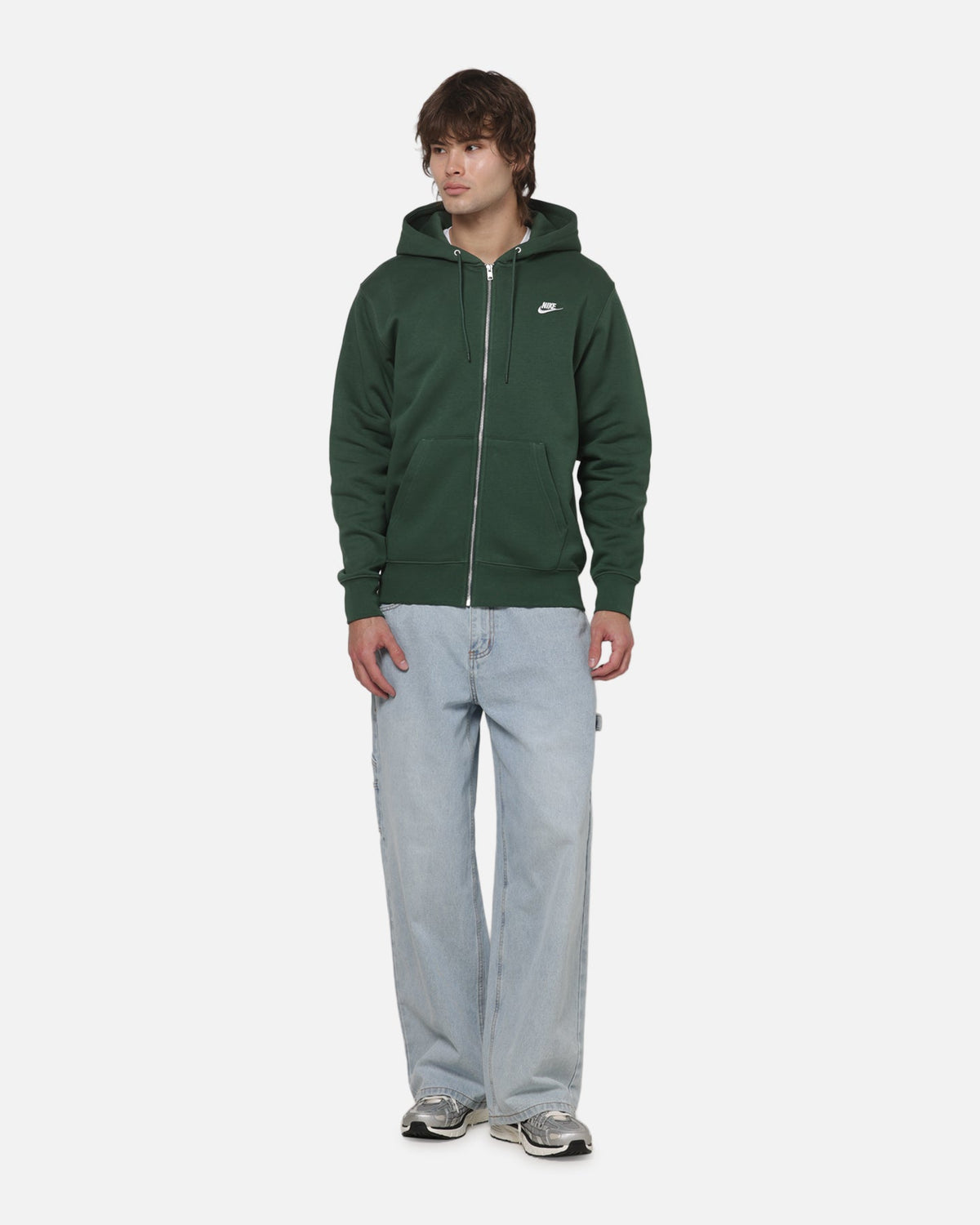 Top Seller Nike Club BB Full-Zip Hoodie Forest Green