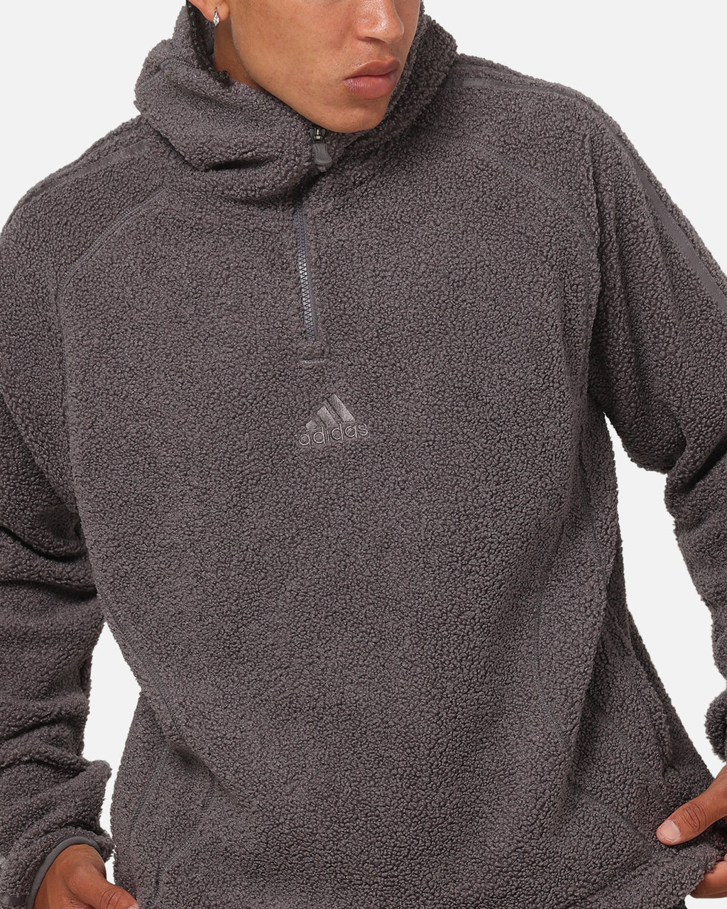 Best-Selling Adidas Fleece Teamgeist 1/4 Zip Hoodie Black