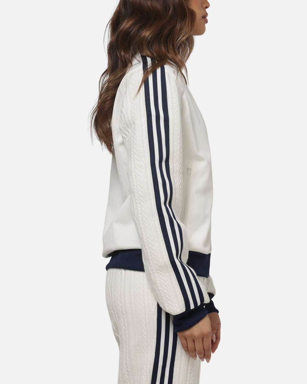 Best-Selling Adidas Women's Knit Classic Track Top Off White
