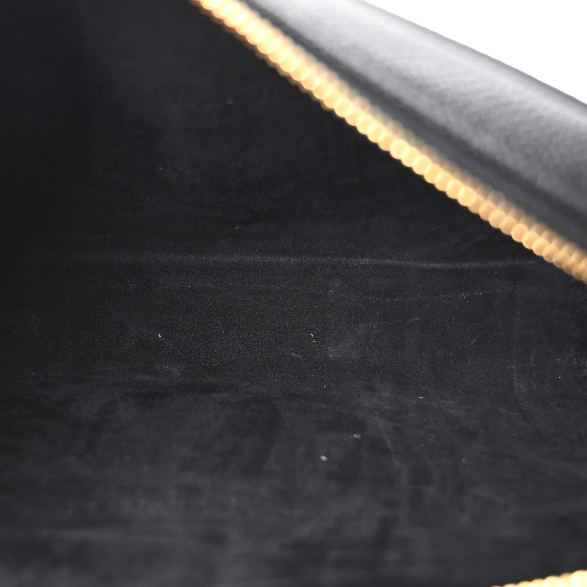 Grained Calfskin Caro Double Pouch Black AT My store