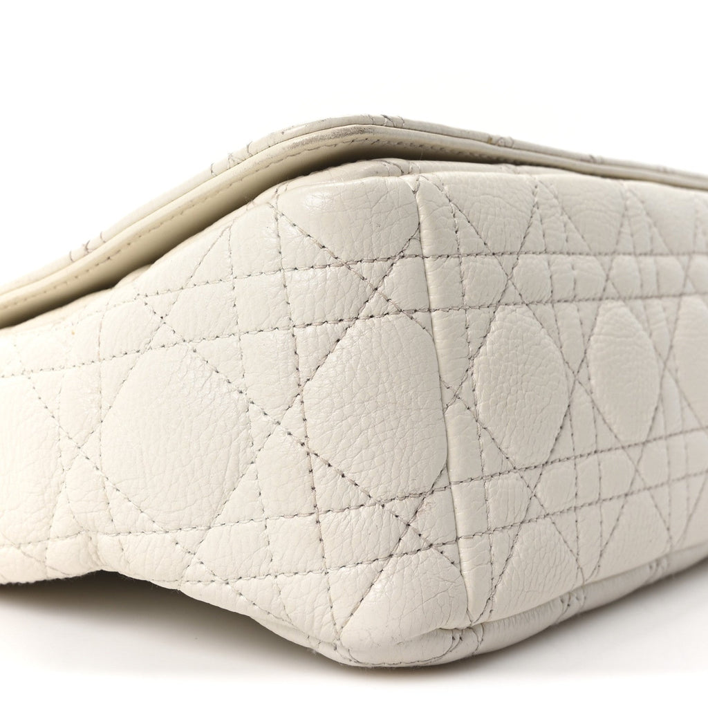 Supple Calfskin Cannage Medium Caro Bag Ivory AT My store