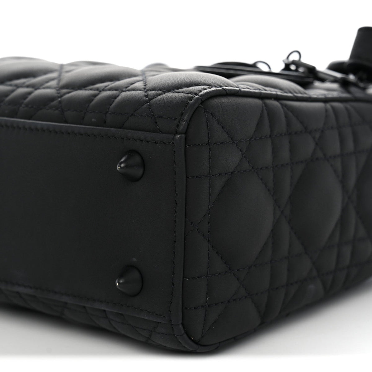 Ultra Matte Calfskin Cannage Small My ABCDior Lady Dior Black AT My store