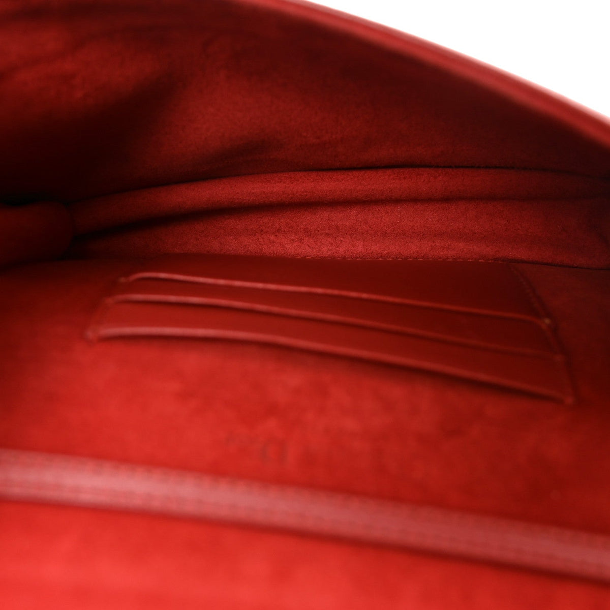 Calfskin Studded Diorama Flap Bag Red AT My store