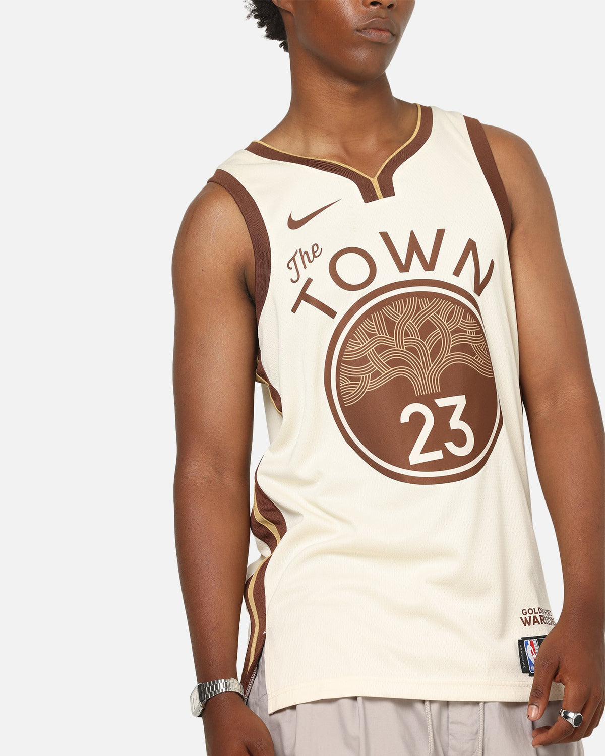 Top Seller Nike Draymond Green Golden State Warriors #23 City Edition 2025/26 NBA Swingman Jersey Natural/Green