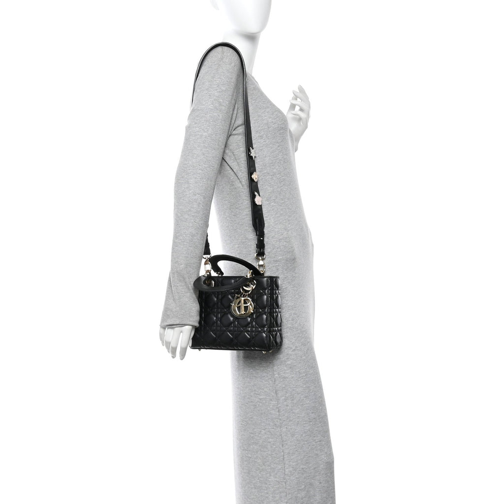 Lambskin Cannage Small My ABCDior Lady Dior Black AT My store