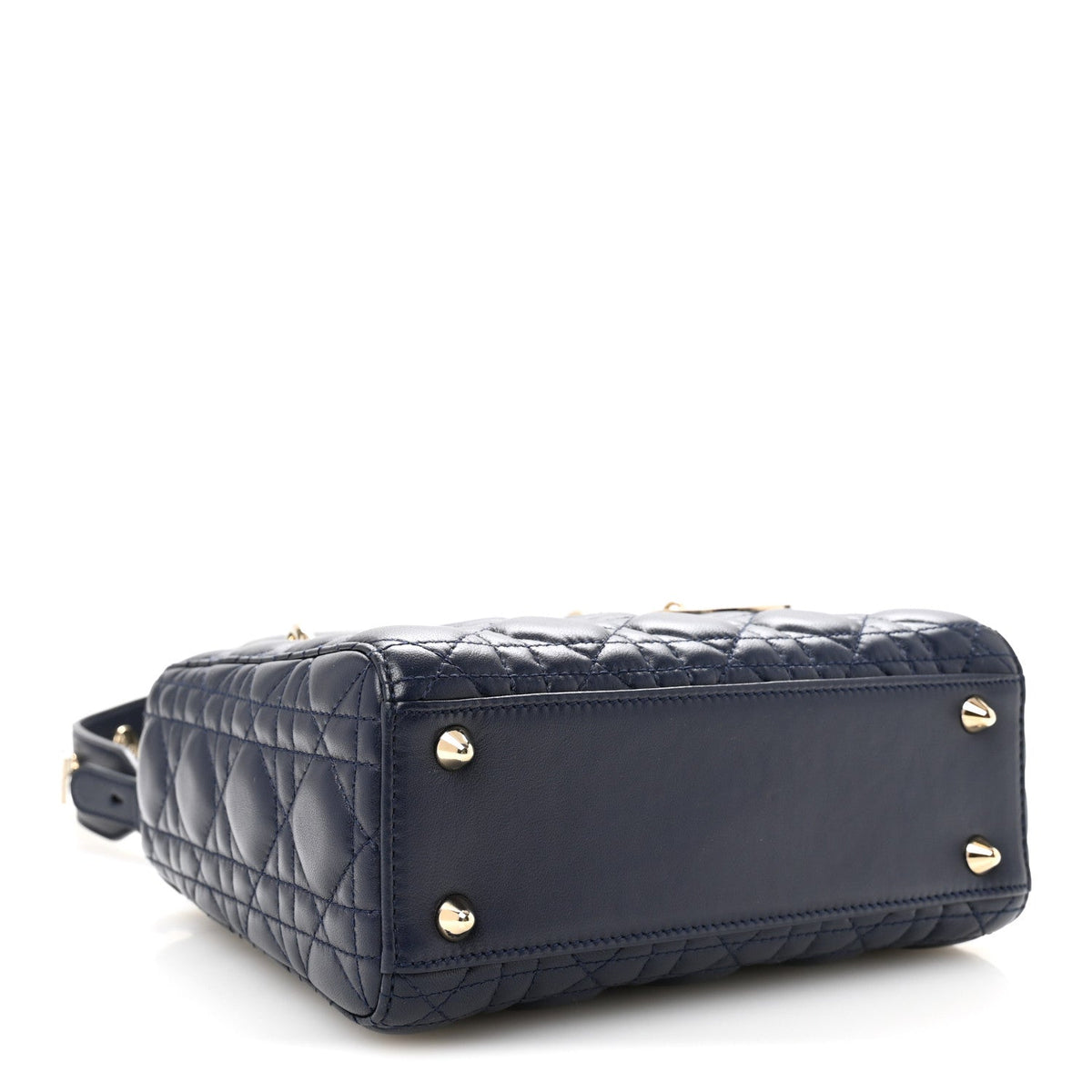 Lambskin Cannage Small Lucky Badges My Lady Dior Navy AT My store