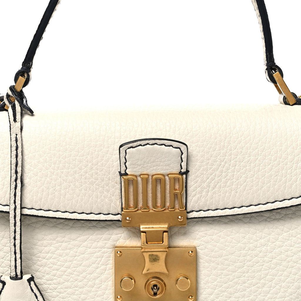 Calfskin Dioraddict Top Handle White AT My store