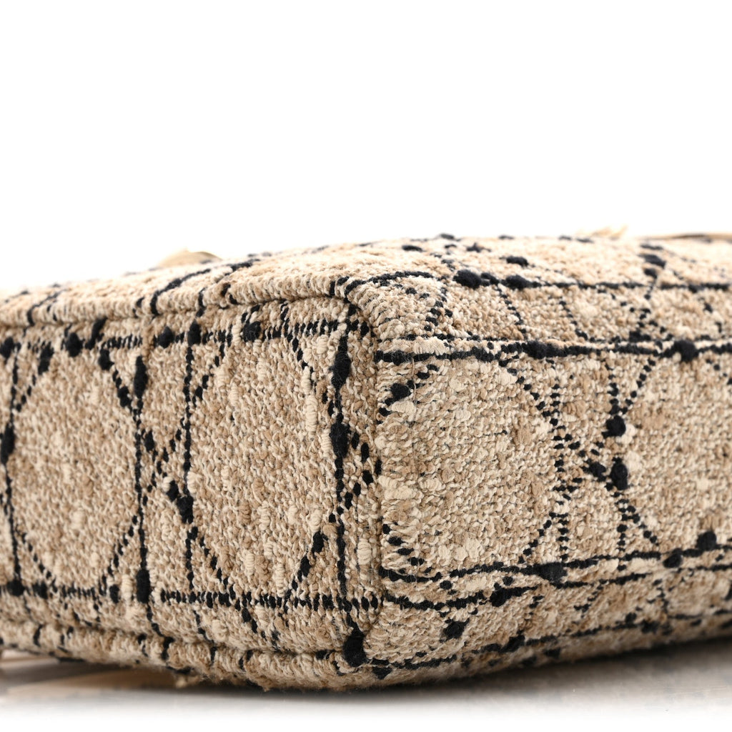 Tweed Cannage Medium Lady D-Joy Natural Black AT My store