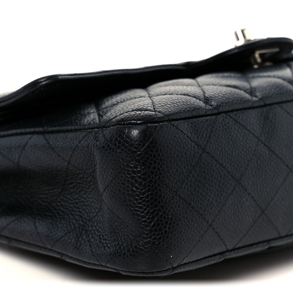 Caviar Quilted Medium Double Flap Black At My store