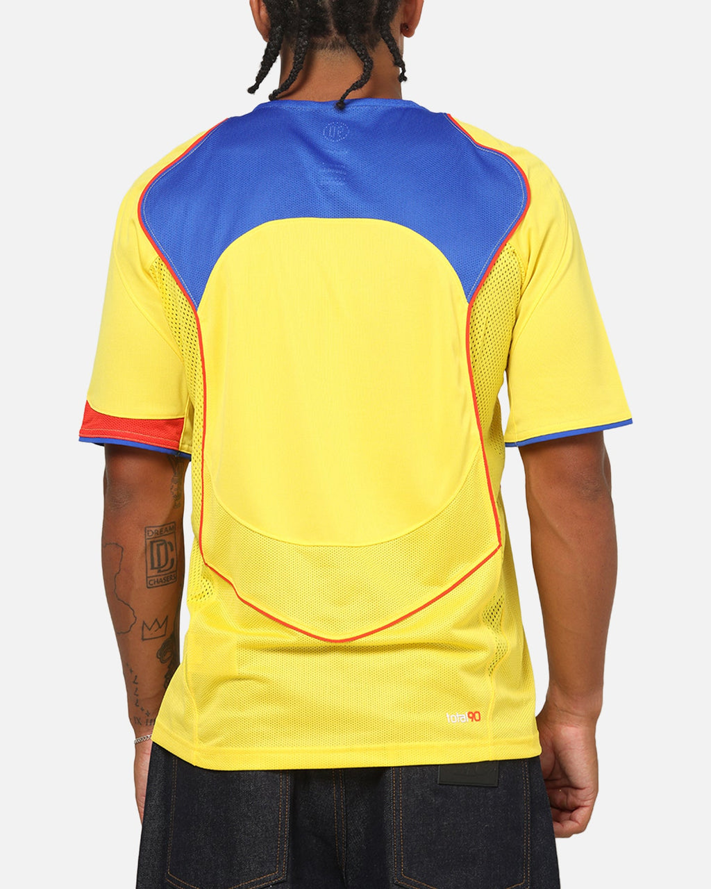 Top Seller Nike Total 90 Soccer T-Shirt Tour Yellow/Lyon Blue