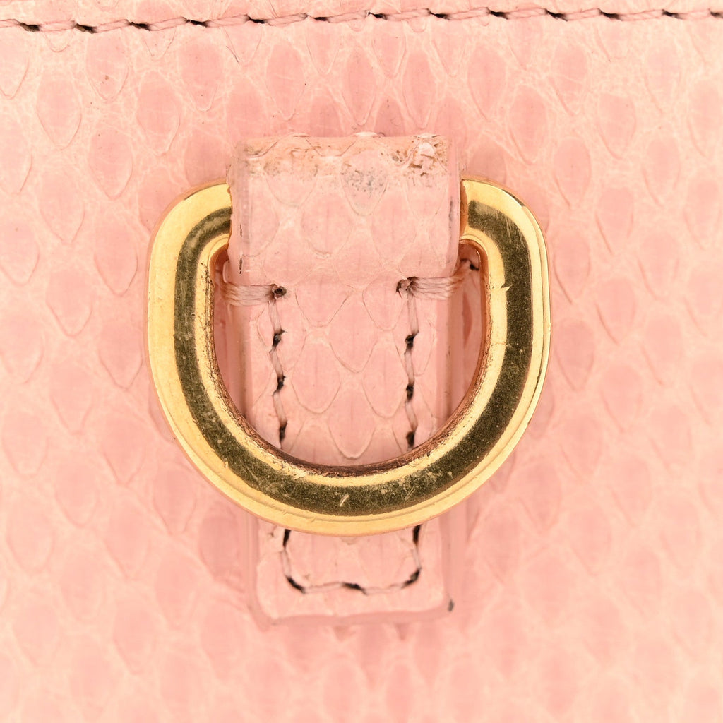 Snakeskin 30 Montaigne Box Bag Rose Clair AT My store