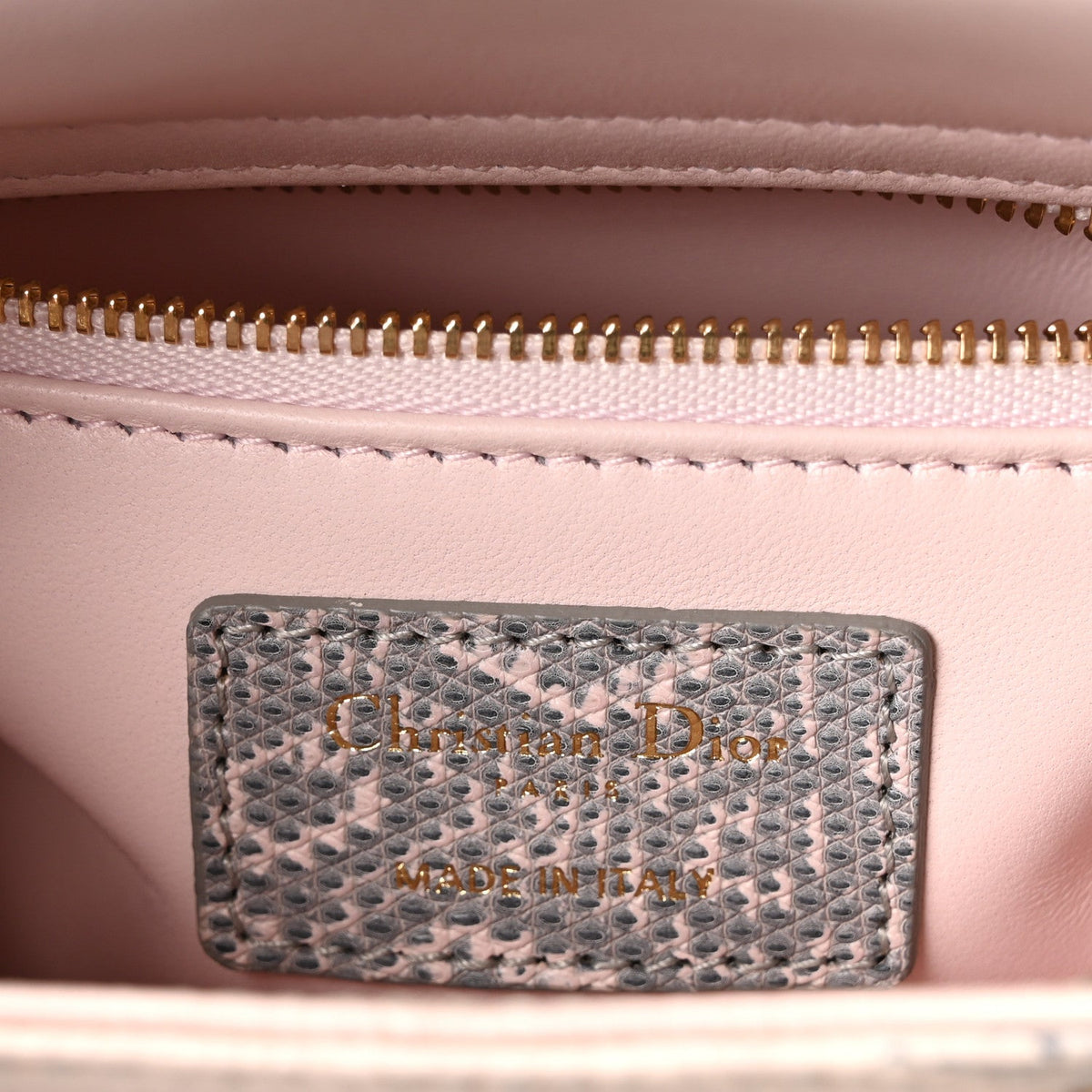 Lizard Ombre Mini Lady Dior Light Pink AT My store