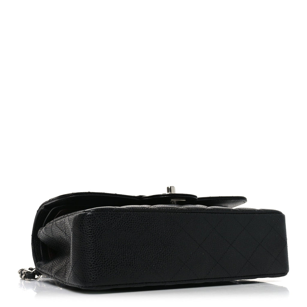 Caviar Quilted Small Double Flap Black At My store