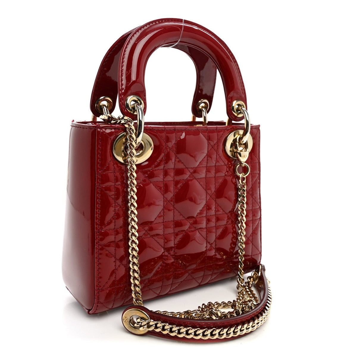 Patent Cannage Mini Lady Dior Red AT My store