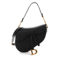 Grained Calfskin Saddle Bag With Strap Black AT My store