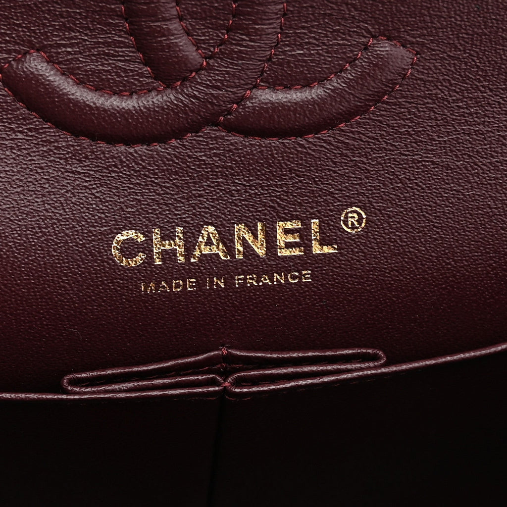 Lambskin Quilted Small Double Flap Black At My store