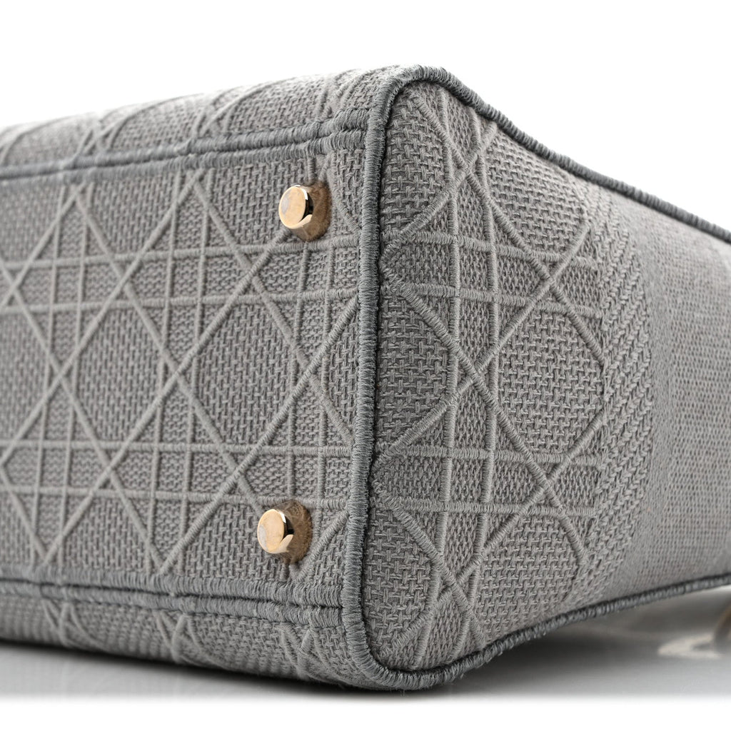 Canvas Embroidered Cannage Medium Lady D-Lite Gray AT My store