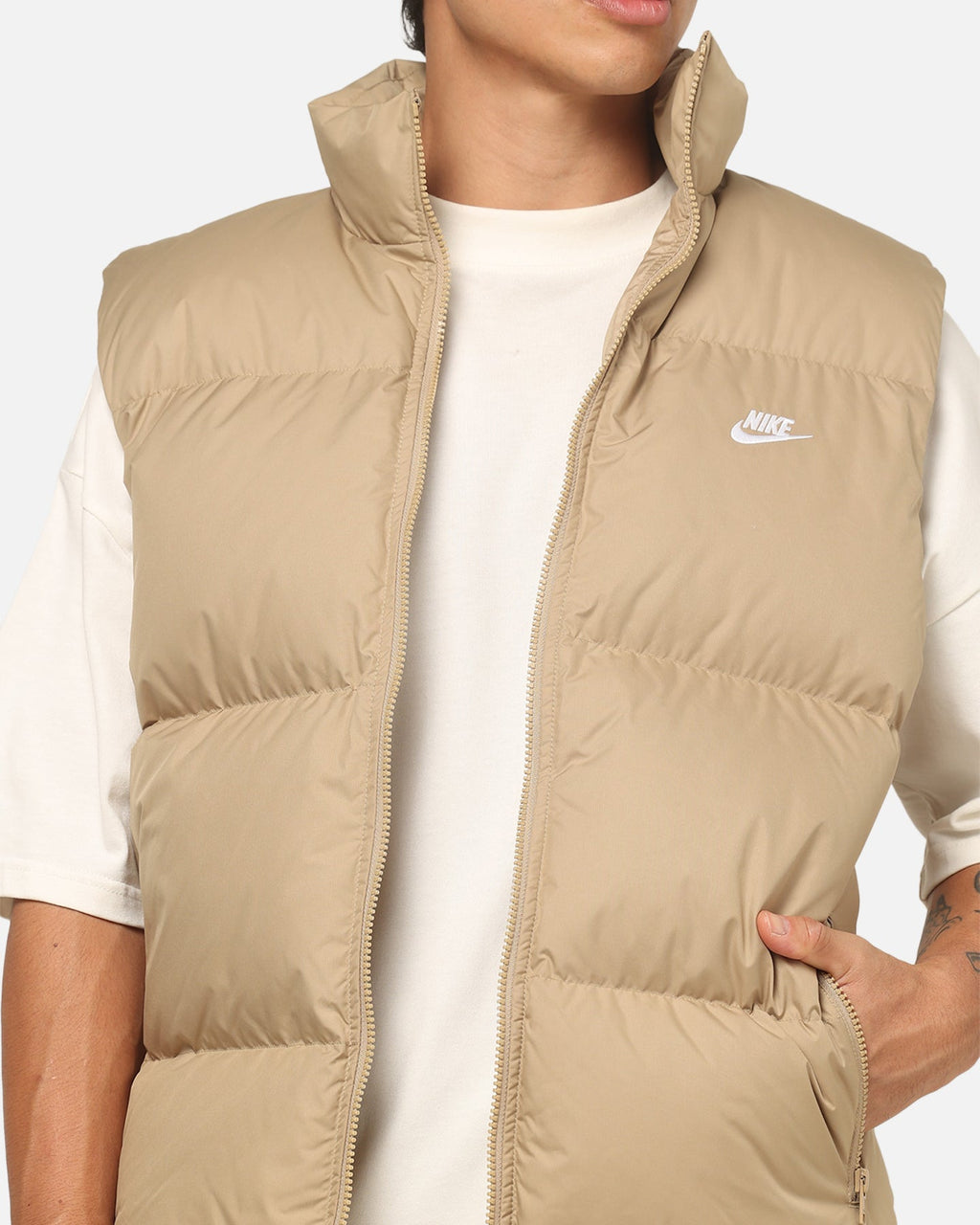 Top Seller Nike Sportswear Club Therma-FIT Down Puffer Vest Beige
