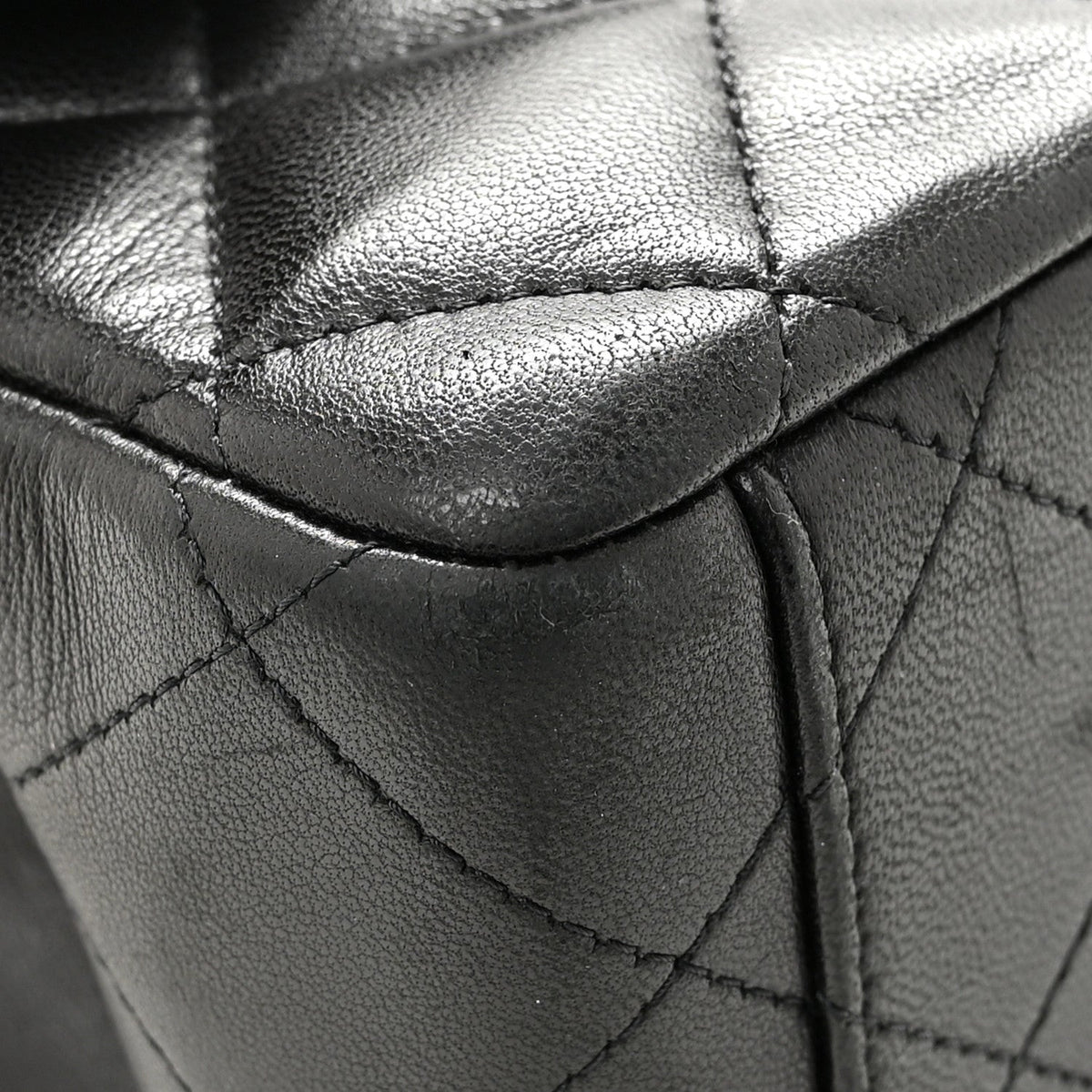 Lambskin Quilted Maxi Double Flap Black At My store