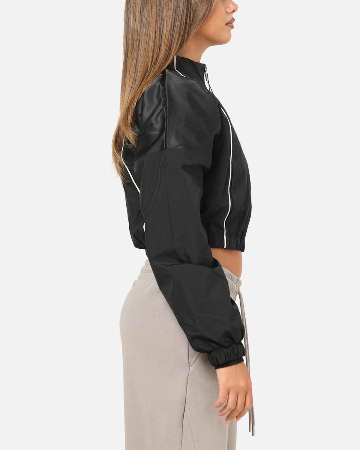 Top Seller Nike Women's Sportswear Shrunken Track Jacket Black/Black