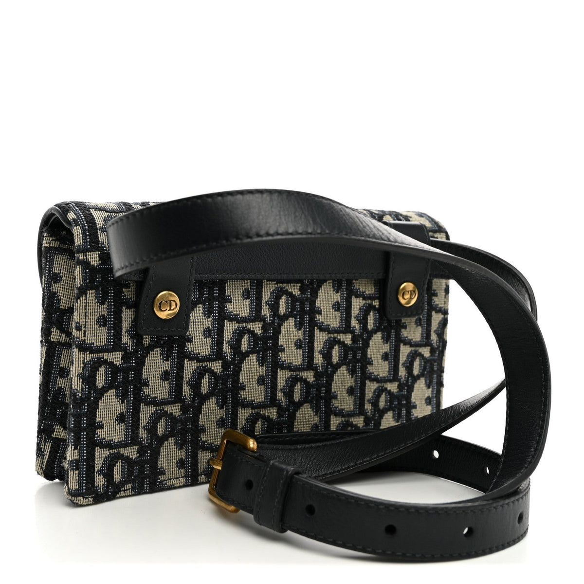 Oblique Saddle Belt Bag Blue AT My store