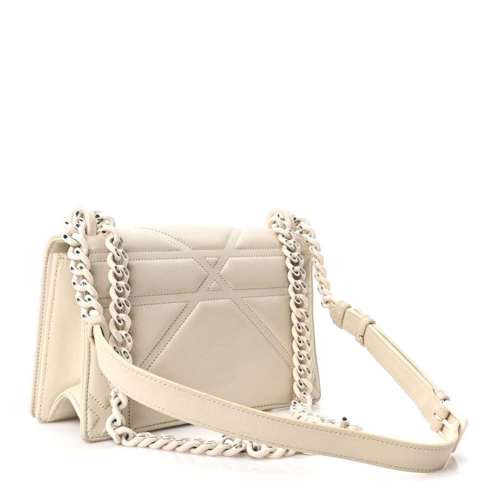Ultra Matte Calfskin Small Diorama Flap Bag White AT My store