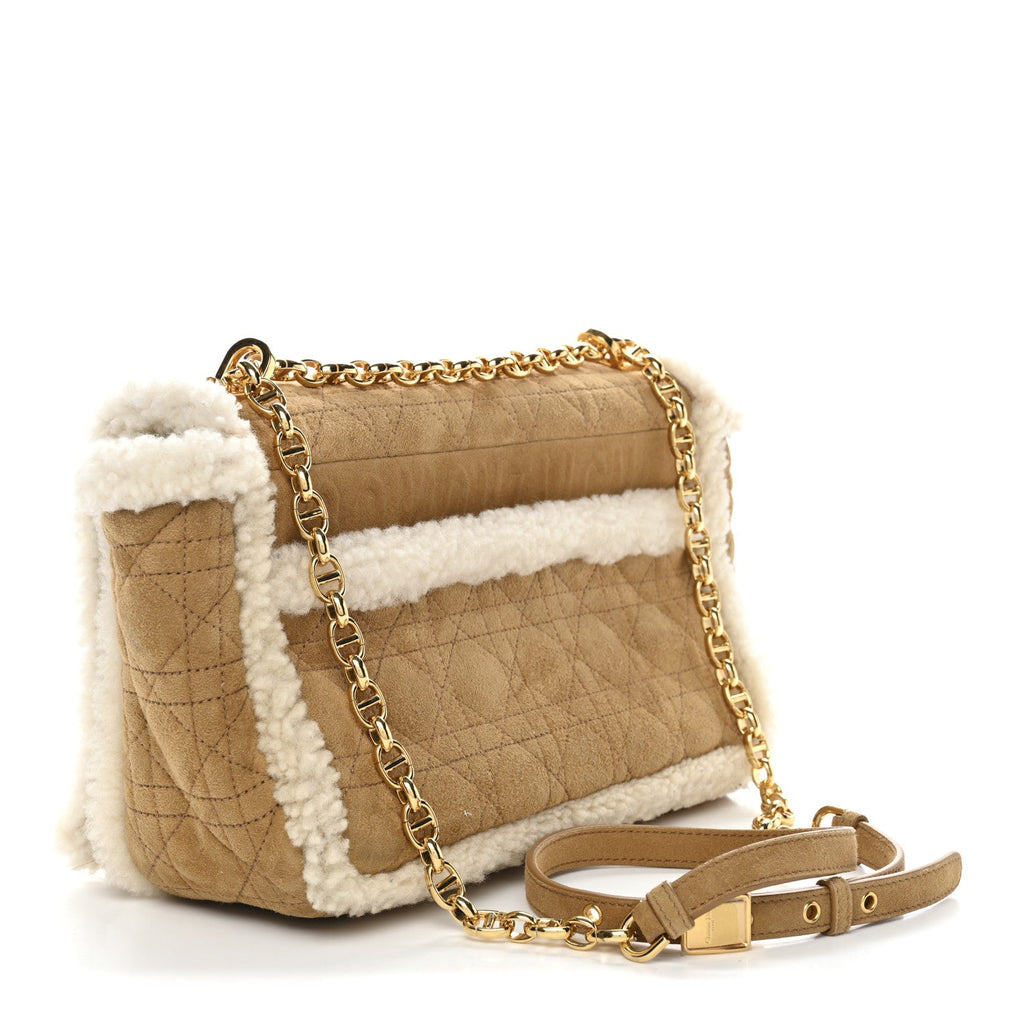 Shearling Cannage Large Caro Bag Camel AT My store