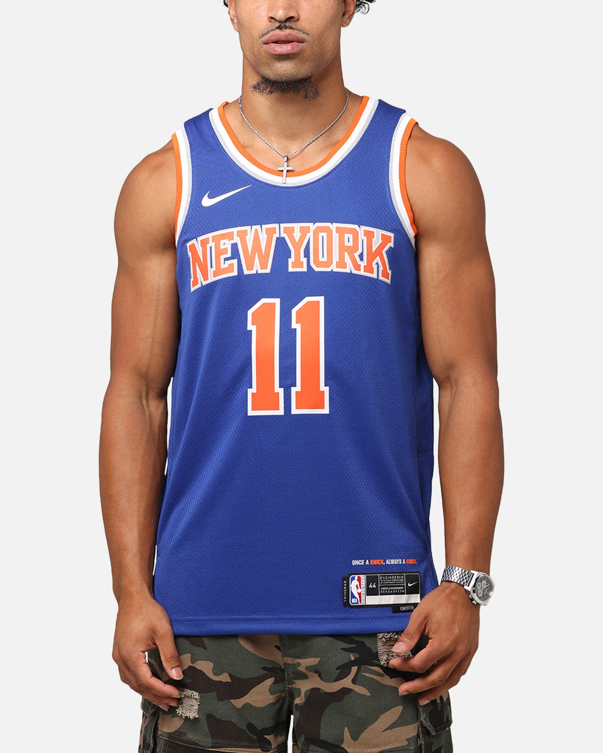 Top Seller Nike Jalen Brunson New York Knicks #11 Icon Edition 2022/23 Nike Dri-Fit NBA Swingman Jersey Rush Blue