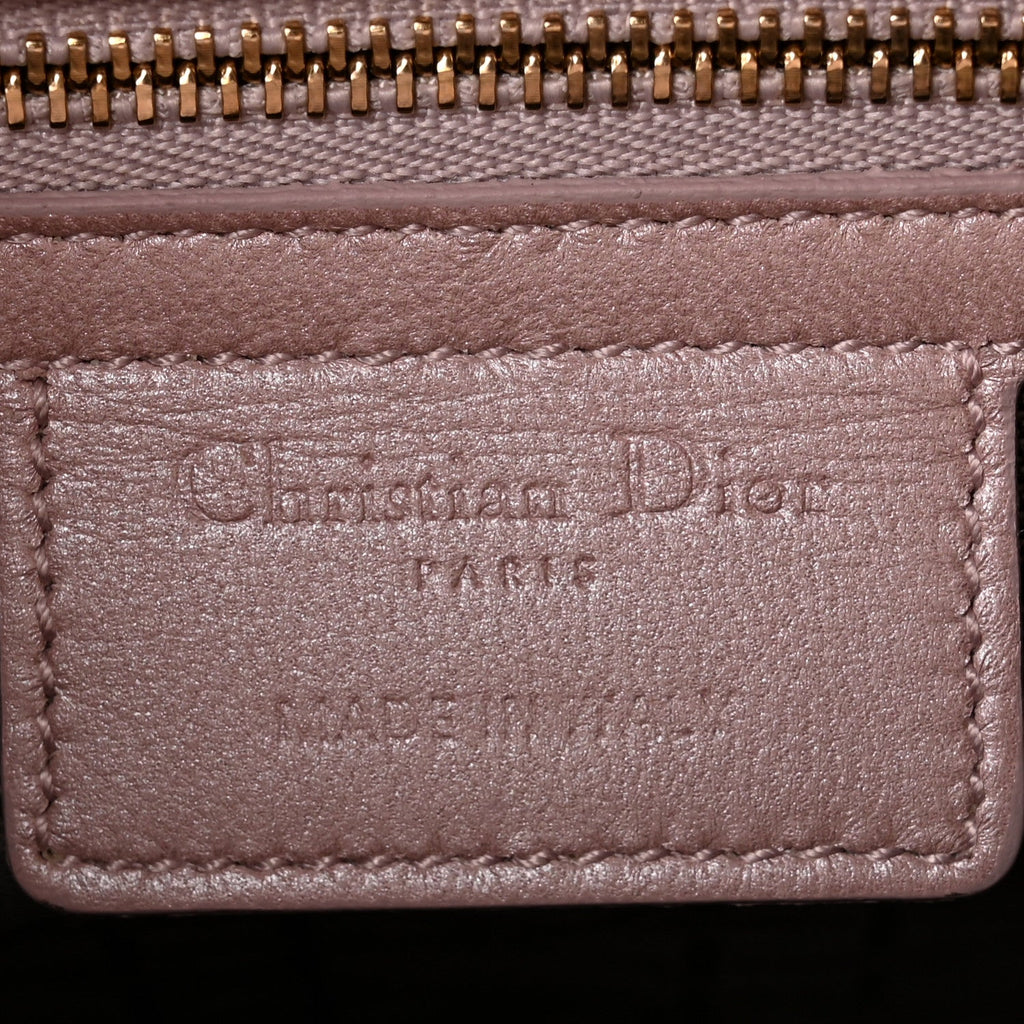 Pearly Lambskin Cannage Medium Lady Dior Lotus AT My store