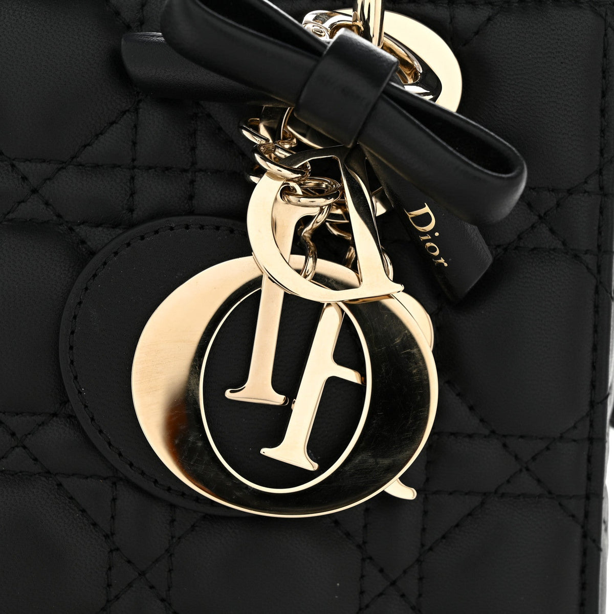 Lambskin Cannage Small Lady Dior Black AT My store