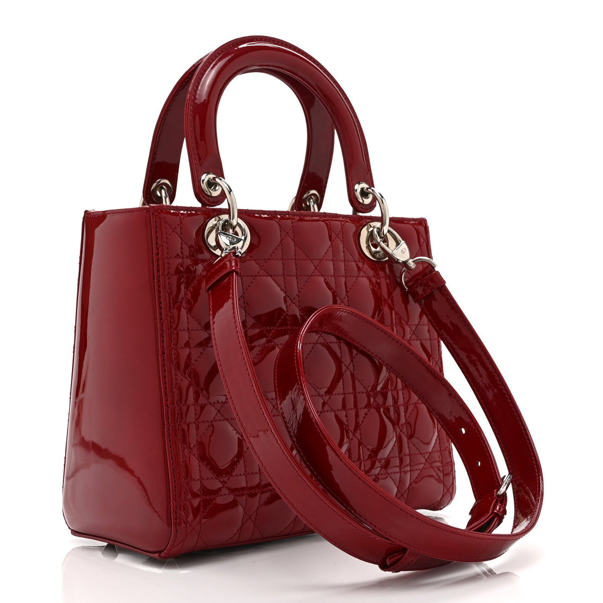 Patent Cannage Medium Lady Dior Red AT My store