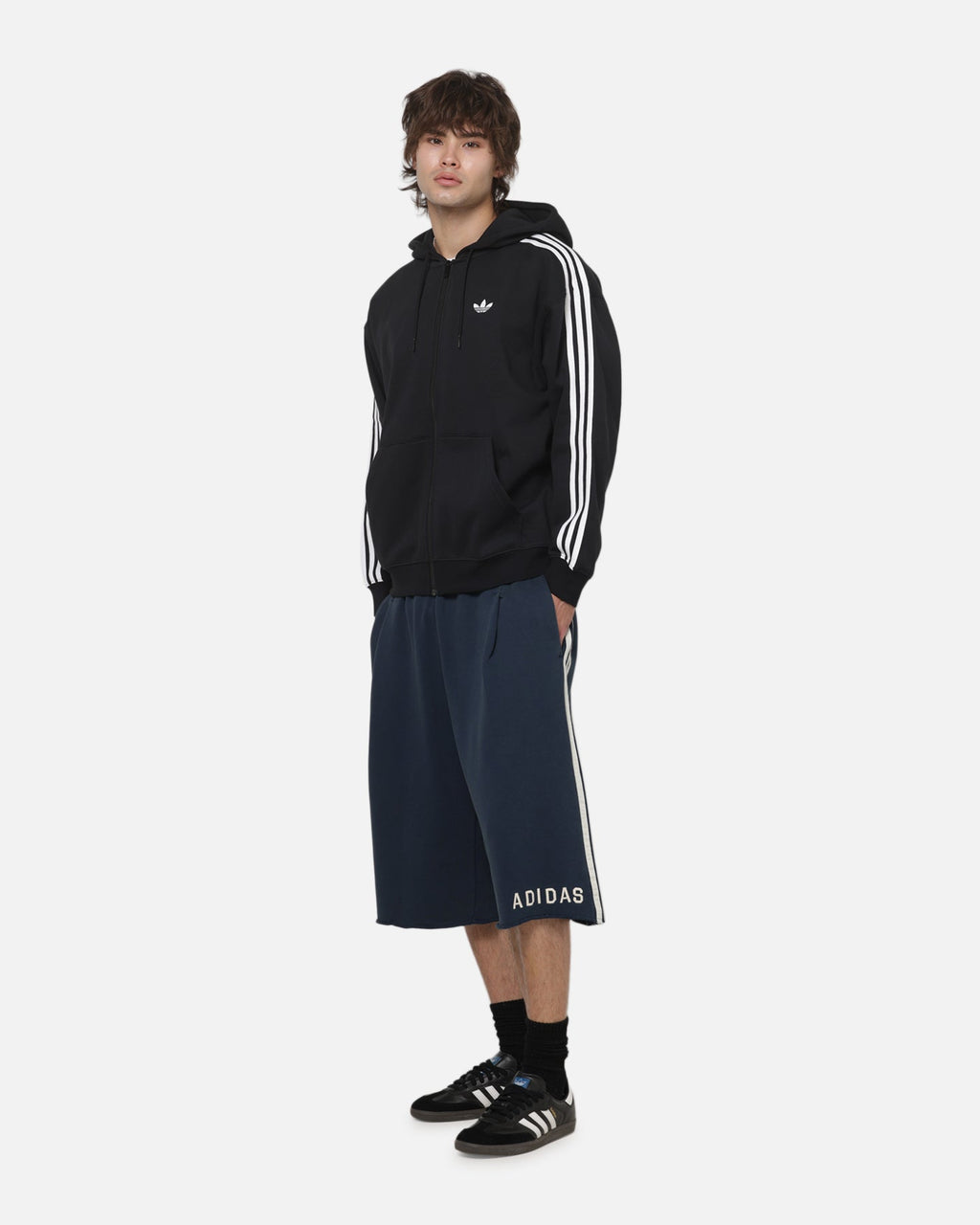 Best-Selling Adidas Originals Long Sweat Shorts Night Indigo