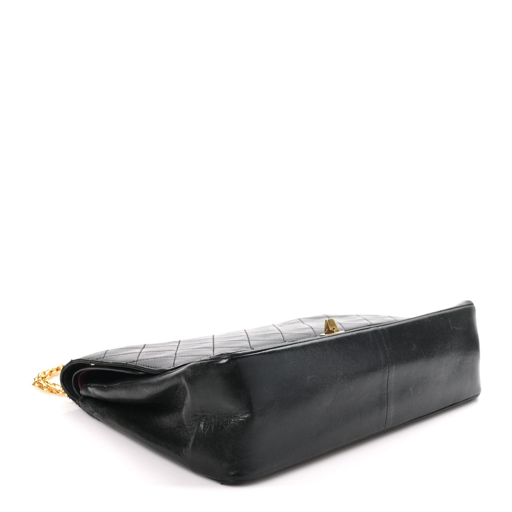Lambskin Quilted Medium Double Flap Bijoux Chain Black At My store