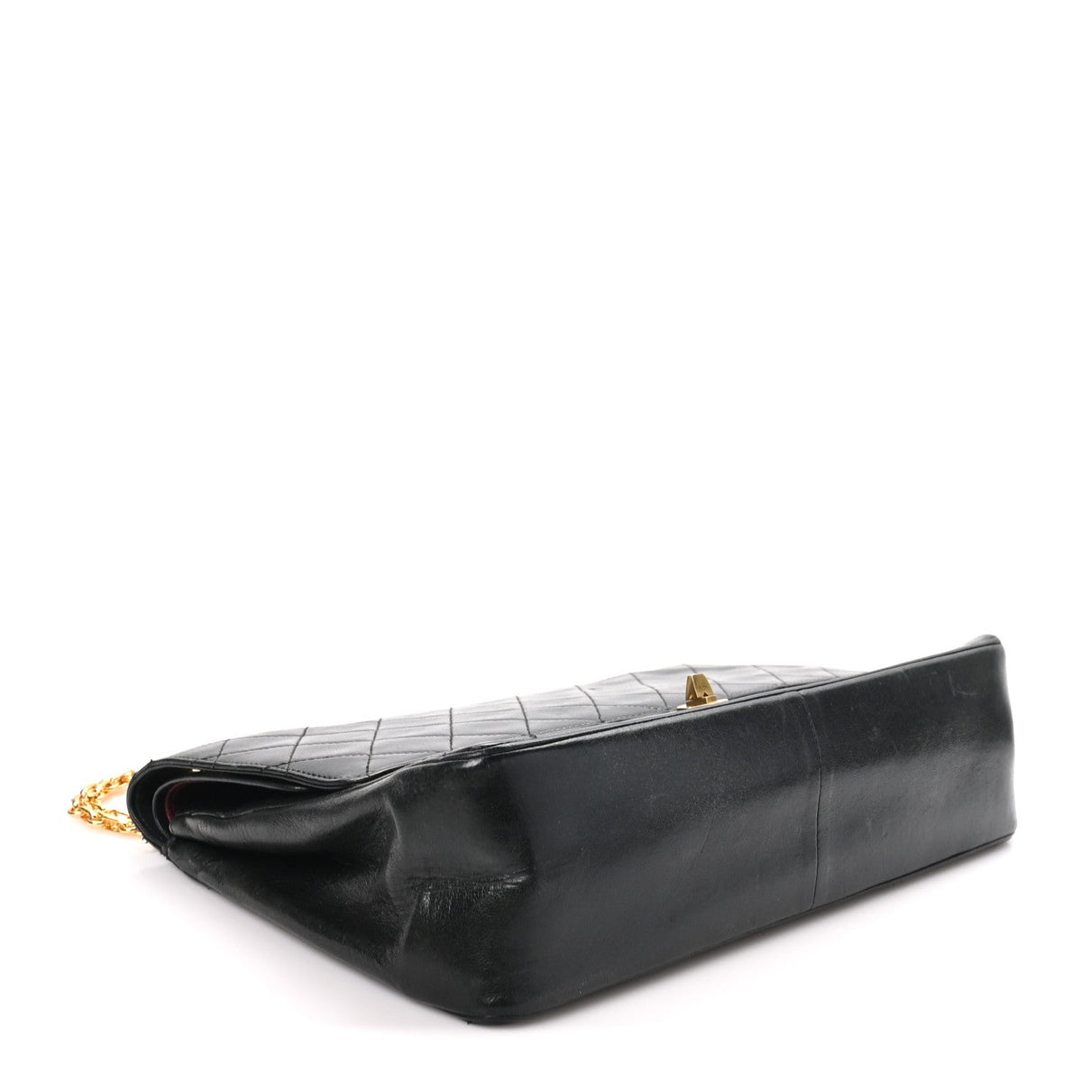 Lambskin Quilted Medium Double Flap Bijoux Chain Black At My store