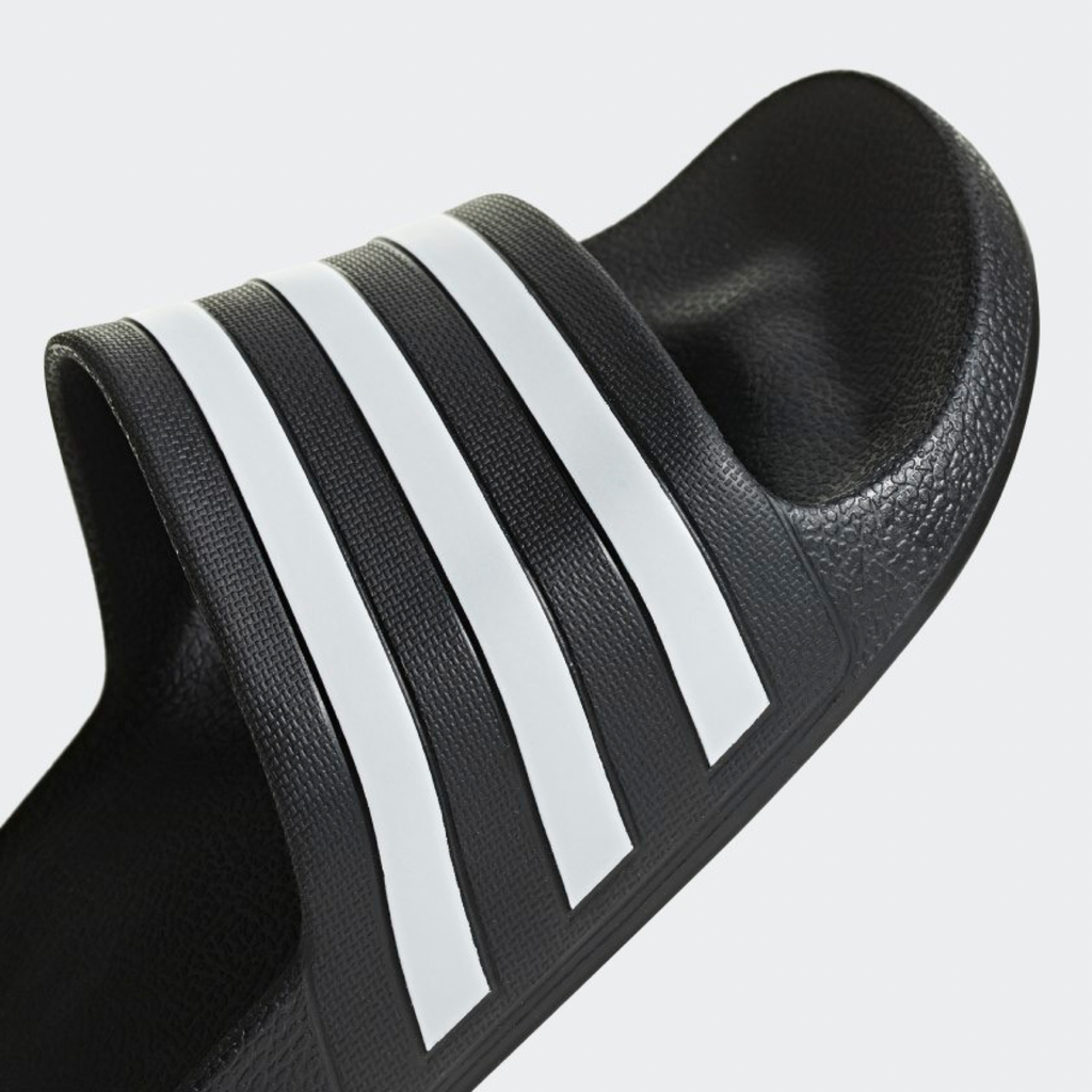 New Arrival Adidas Original Adilette AQUA  -BLACK WHITE