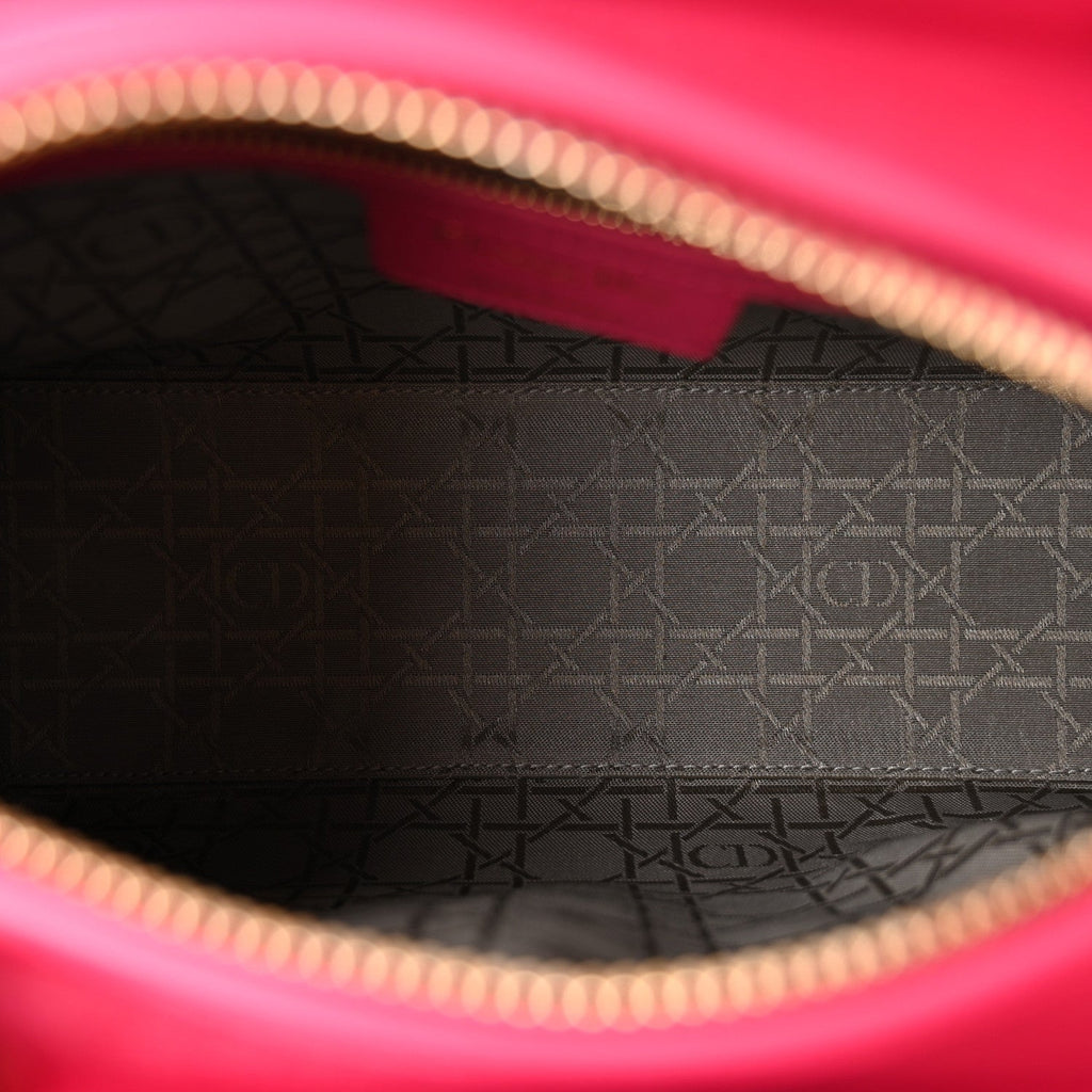 Lambskin Cannage Medium Lady Dior Fuchsia AT My store