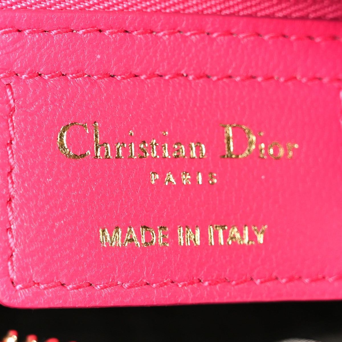 Lambskin Cannage Medium Lady Dior Pink AT My store