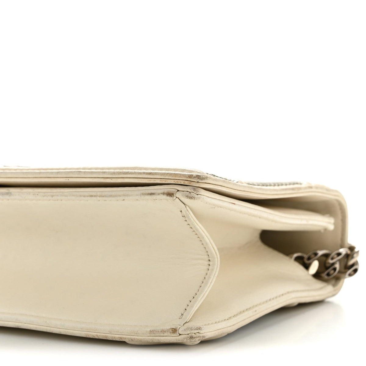 Lambskin Sequin Medium Diorama Flap Bag White AT My store