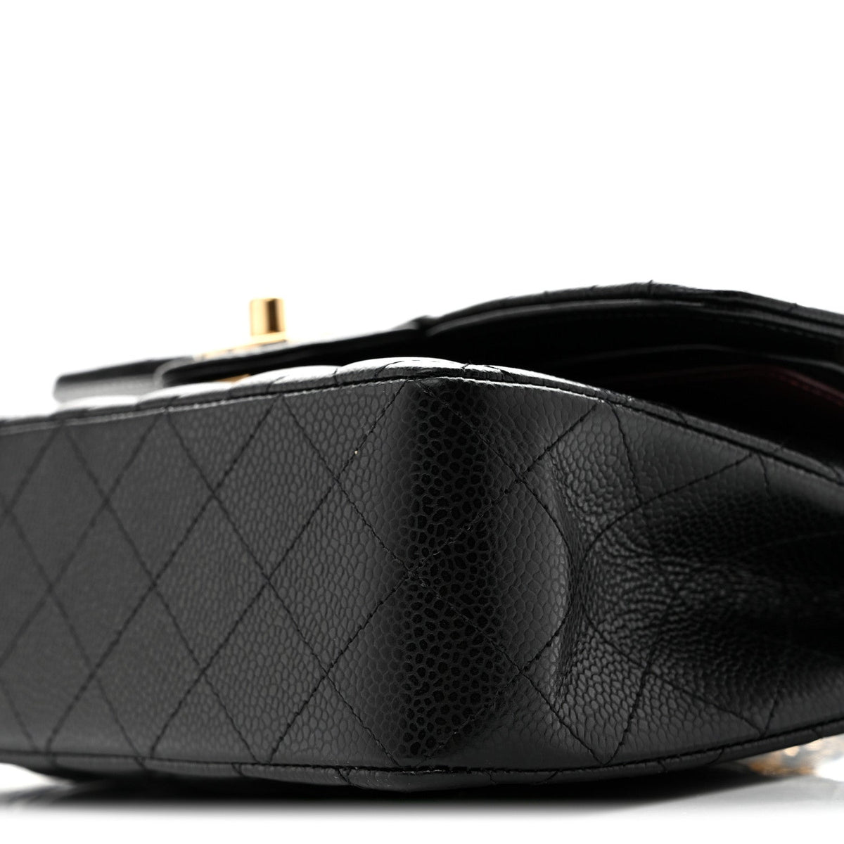 Caviar Quilted Small Double Flap Black At My store