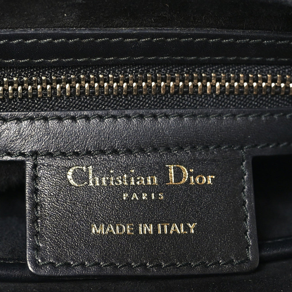 Calfskin Mini D Fence Saddle Bag Black AT My store