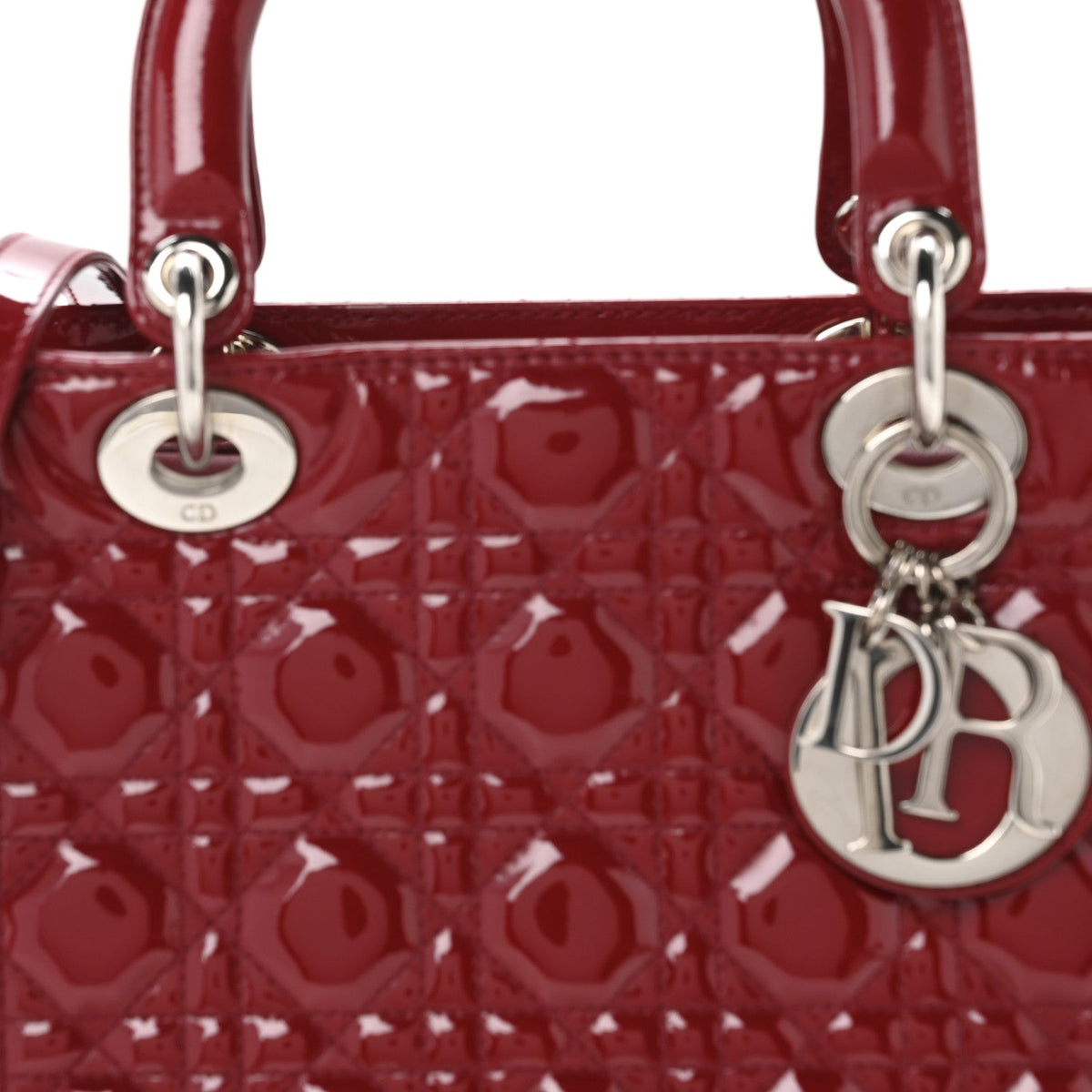 Patent Cannage Medium Lady Dior Red AT My store