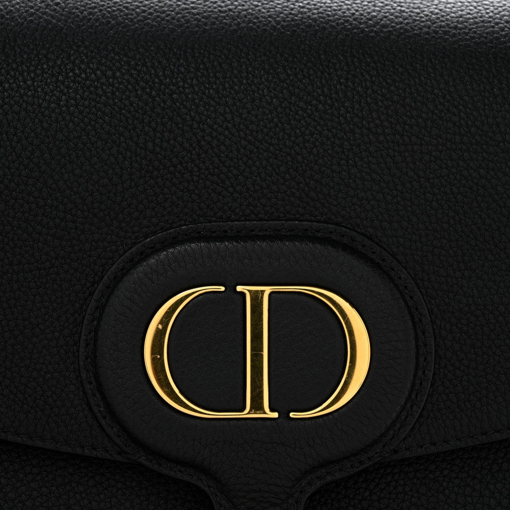 Grained Calfskin Large Bobby Flap Black AT My store