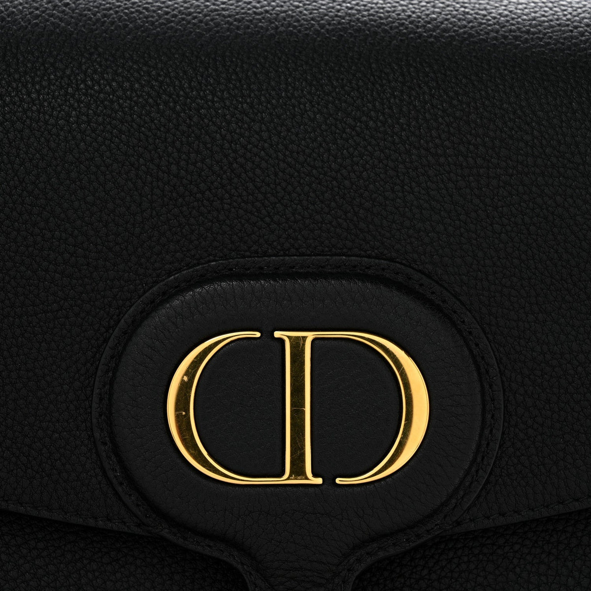 Grained Calfskin Large Bobby Flap Black AT My store