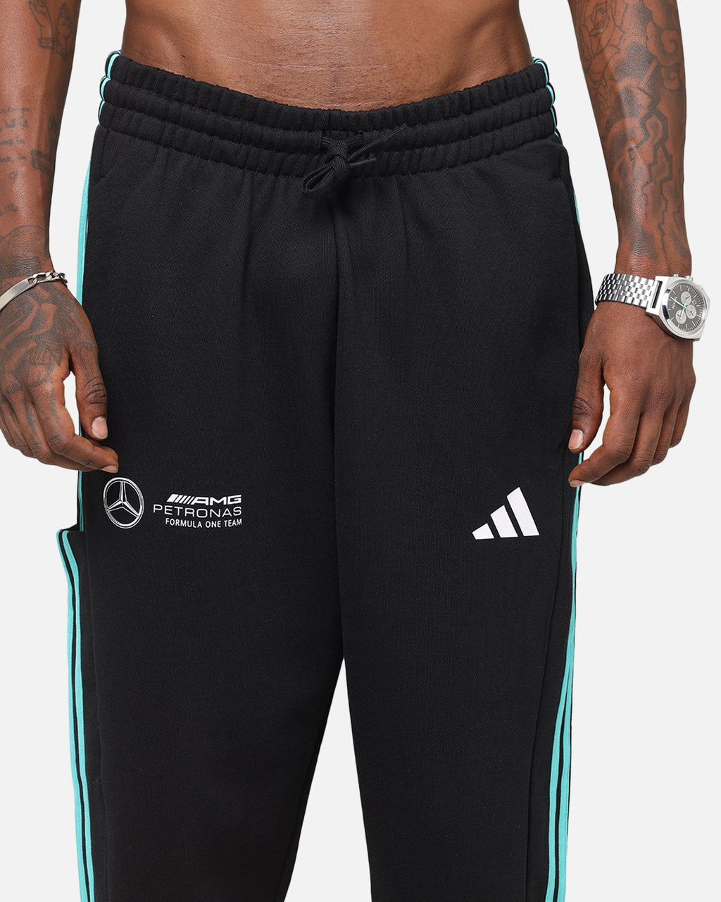 Best-Selling adidas x Mercedes-AMG PETRONAS Formula One F1 DNA Joggers Black/White